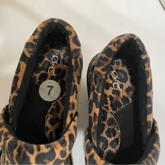 BOC BORN CONCEPT KALIMA SUEDE LEATHER COMFORT CLOGS IN LEOPARD PRINT - Picture 3 of 8
